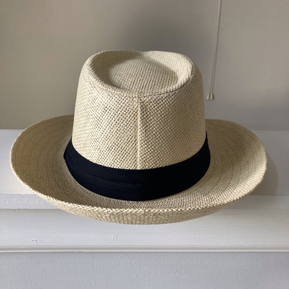 LOFT New Cream Fedora Straw Hat - Picture 2 of 4